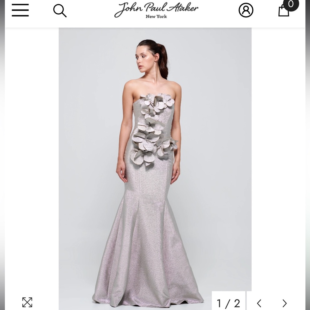 John Paul Ataker Champagne/silver dress